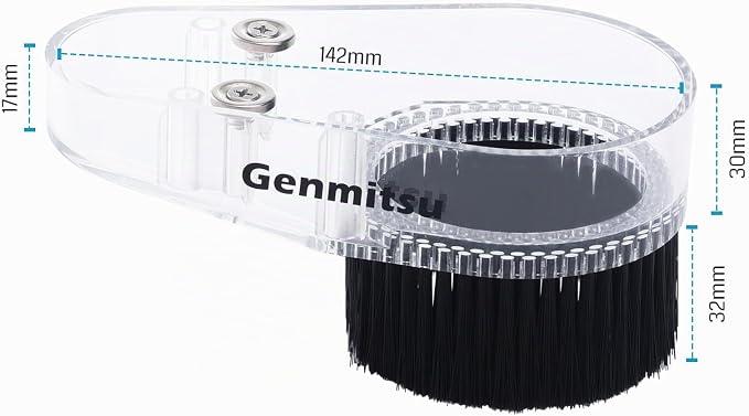 Genmitsu 65mm & 69mm CNC Dust Shoe + CNC Dust Shoe Replacement Base Bottom Cover with 32mm Long Nylon Brush