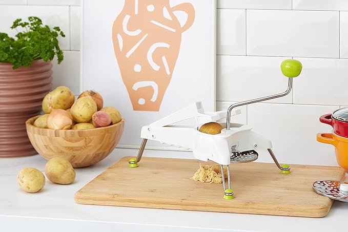 IBILI Mouli Rotary Cheese Grater 5-in-1 with Hand Crank | Made in Spain | Mandoline Slicer Vegetable Chopper for Parmesan Cheese, Nuts & Fruits | Includes 5 Stainless Steel Interchangeable Blades