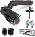 XUDAKAIXIN Electric Grill Brush – No Bristle Shedding, High Torque with 3-Speed Modes, 2026 Upgraded Rechargeable & Adjustable-Angle Grill Cleaner, Gifts for Men/Dad