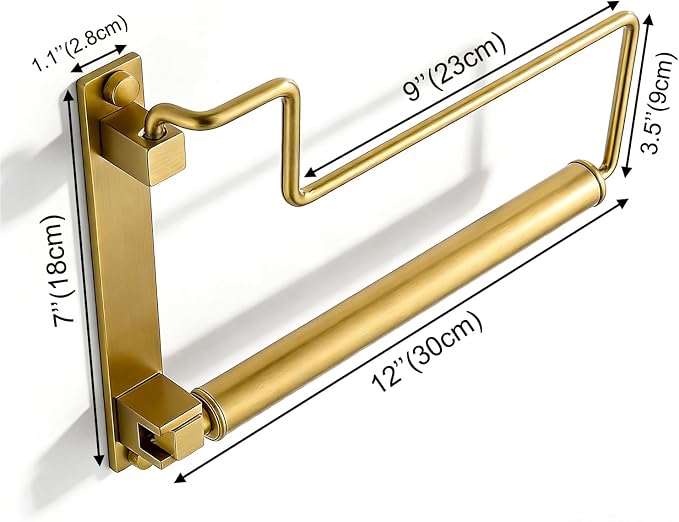 NEWRAIN Clothes Drying Rack, Laundry Racks for Drying Clothes, Wall Mounted Swing Arm Clothes Hanger for Laundry Room, Garage, Indoor & Outdoor Use,Antique Brass