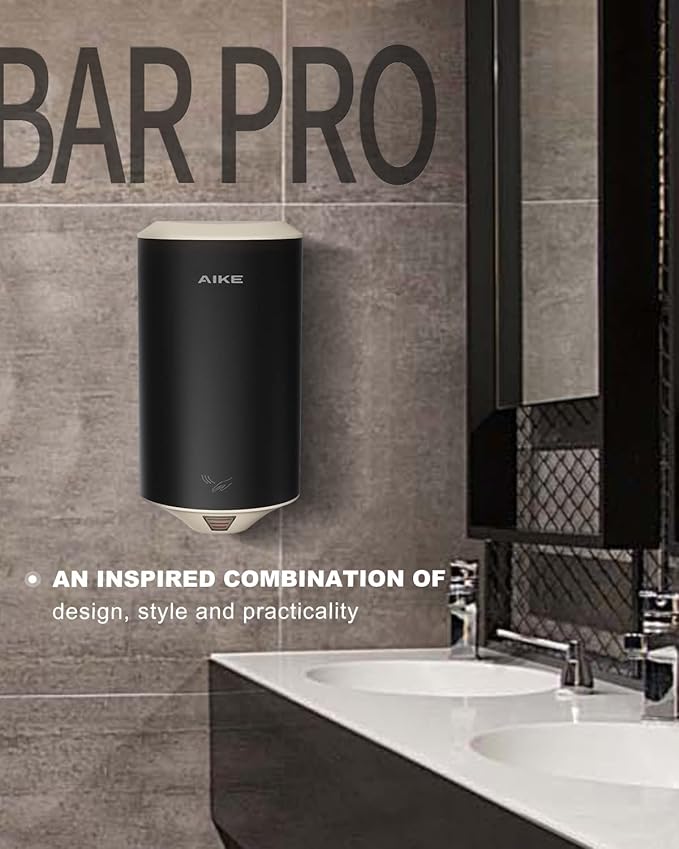 AIKE Air Focus Compact Hand Dryer UL Listed 120V 1350W Dark Beer Custom