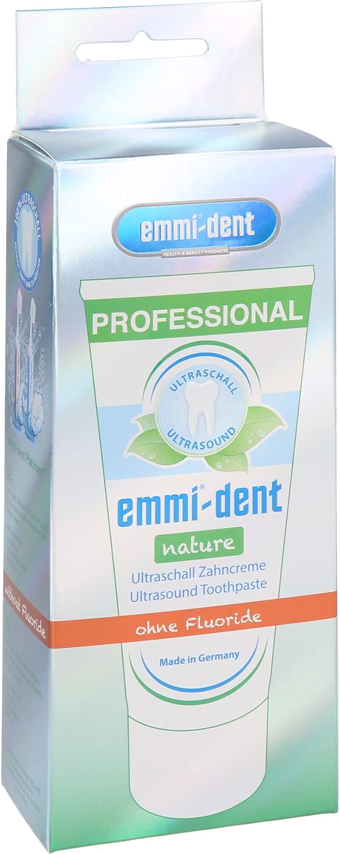 Emmi-dent Ultrasonic Toothpaste with Nano-Bubbles (Nature with Calcium, 1 Pack)