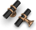 Asidrama 6 Pack Champagne Bronze and Matte Black Cabinet Knobs Heavy-Duty Solid Kitchen Cabinet Pulls Champagne Gold Dresser Drawer Hardware for Cupboard