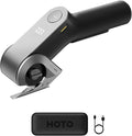 HOTO EdgeFlow Cordless Electric Scissors, Self-Sharpening Titanium Blade, Smart Display Electric Cardboard Cutter, Boost Mode & Tool-Free Blade Swap, Ideal for Cardboard, Fabric, Carpet, Leather DIY