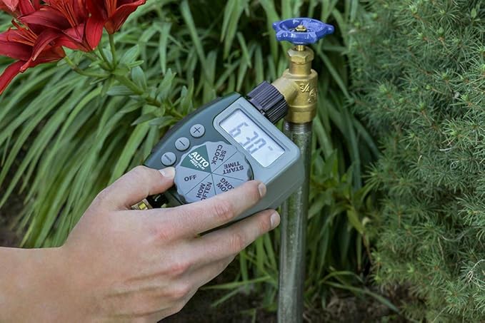Orbit Programmable Digital Hose Watering Timer - 1 Outlet - Battery Powered - with LCD Screen - Built-in Rain Delay - Water-Resistant - 62061