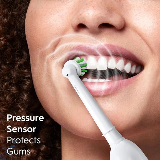Oral-B Pro 1000 Rechargeable Electric Toothbrush, Pink, 3 Replacement Brush Heads