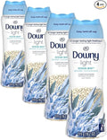 Downy Light Laundry Scent Booster Beads, Ocean Mist Scent, 18.2 OZ, In-wash fabric beads designed to be gentle with a light boost of scent, No Heavy Perfumes (Pack of 4)