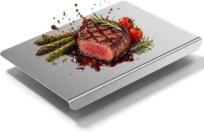 Titanium Cutting Boards for Kitchen, Double-sided non-toxic Pure Titanium Cutting Board, Dishwasher Safe Chopping & Kneading Board for Meat, Fruits, Vegetables & Baking,With Cutting Mat,"16 * 12"