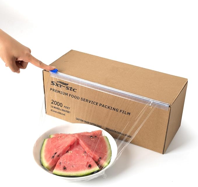 Plastic Food Wrap 3000 SQF18 INCH x2000 Foot pack of 2 food service USD 24.99/Count