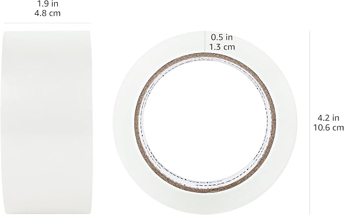 Amazon Basics Packaging Tape for Shipping, Moving, Storing and Sealing, Clear, 1.88 in x 54.6 yds, 36-Pack