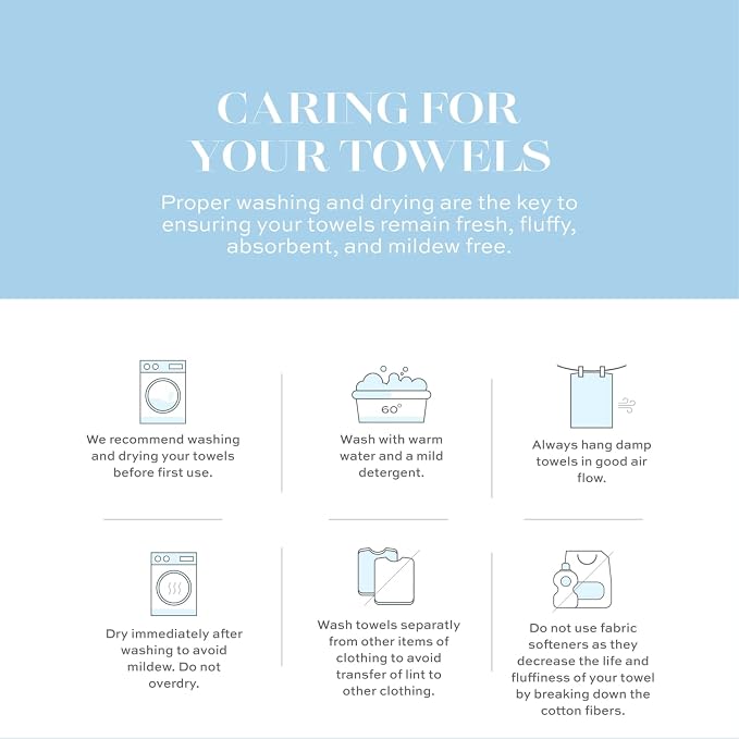 White Classic Luxury Soft Bath Sheet Towels - 650 GSM Cotton Luxury Bath Towels Extra Large 35x70 | Highly Absorbent and Quick Dry | Hotel Quality Extra Large Bath Towels Oversized, Light Blue, 2 Pack