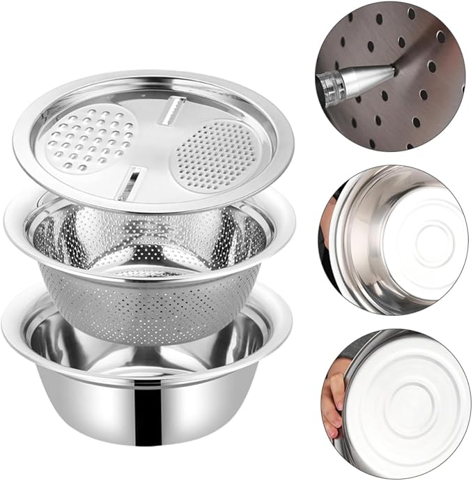 Vegetable Slicer Multifunctional Cheese Grater Kitchenware Peeler Fruit Slicer Bowl for Slicing Dicing
