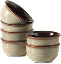HASENSE Ceramic Cereal Bowls Set of 6, 20 oz Reactive Glaze Grey Soup Bowls | Prefect for Serving,Oatmeal, Rice, Desserts, Salads, and Pasta, Housewarming Gift, Microwave Dishwasher Safe