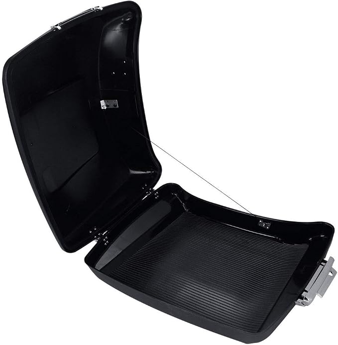 TCMT Matt Black 5.5" Razor Motorcycle Trunk Box Fits For Harley 2014-2025 Touring CVO Road King Road Glide Street Glide Electra Glide Pack