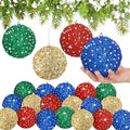 Lyrow 24 Pcs 4" Christmas Ball, Red,Blue,Green,Gold