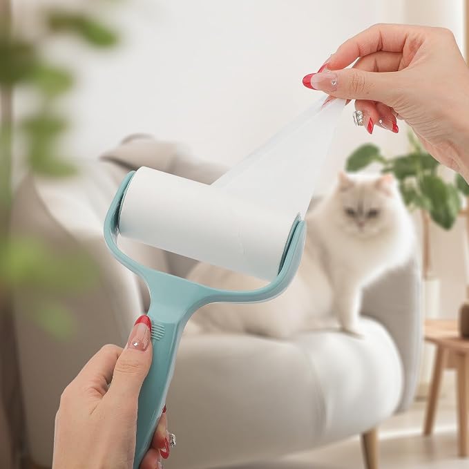 7 Pack Sticky Lint Rollers 280 Sheets Lint Remover Clothes Pet Hair Removal | Efficiently removes long and short floating fur from cats and dogs, and can clean carpets, sofas, bedding, and clothing