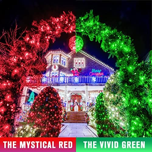 JMEXSUSS 168ft 600 LED Red to Green Halloween Lights Outdoor Indoor
