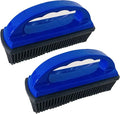 Handheld Pet Hair Removal Brush Reusable Lint Remover | Soft Electrostatic Bristle Cleaner for Carpet Sofa Clothes Dog Cat Fur(Blue)
