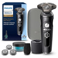 Philips Norelco Shaver Series 9000 Prestige, Wet and Dry Electric Shaver, Lift & Cut Shaving System, SenseIQ Technology, Precision Trimmer, Cleaning Pod, Premium Pouch, Black Matte, Model SP9840/90