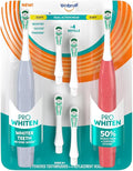 Spinbrush Pro Whiten Battery Powered Electric Toothbrush Bundle, (2) Toothbrushes + (4) Replacement Heads, Whiter Teeth in 1 Week, Dual Action Whitening Cup & Soft Bristles, ADA Accepted, Family Pack