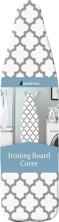 Whitmor Deluxe Ironing Board Cover with 6mm Fiber Pad, Fits 15 x 54 inches (Pack of 6)