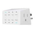 ENERLITES 8-Hour Indoor Countdown Plug-in Timer, UL Listed Timer for Electrical Outlets, 15-30 Min 1-2-4-8 Hour, for Fans or Lights, 1/4 HP, HET03-W, White