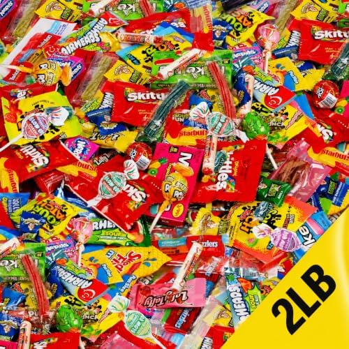 Candy Variety Pack 2 lb - Individually Wrapped Fruity Chewy Candy Bag