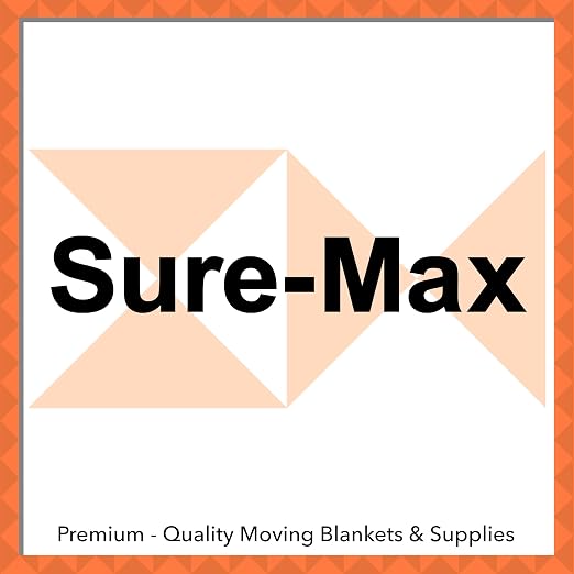 Sure-Max 6 Rolls Extra-Wide Shipping & Packing Tape (3" x 110 yard/330' Each) - Moving & Adhesive Carton Sealing - 2.0mil Clear