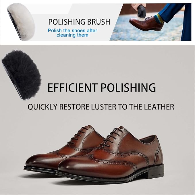 Electric Shoe Shine Kit, Power Upgrades, Sansent Electric Shoe Polisher Brush Shoe Shiner Dust Cleaner Portable Leather Care Kit for Shoes, Bags…