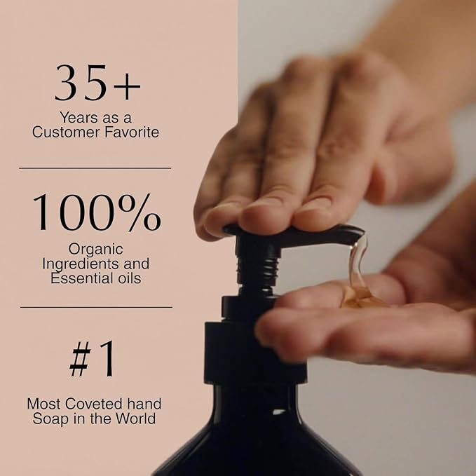 Aesop Resurrection Aromatique Hydrating Hand Wash | Gentle Non-Drying Hand Soap with Mandarin Rind, Rosemary & Lavender | Moisturizing Kitchen & Bathroom Soap | 16.9 oz (Pack of 5)
