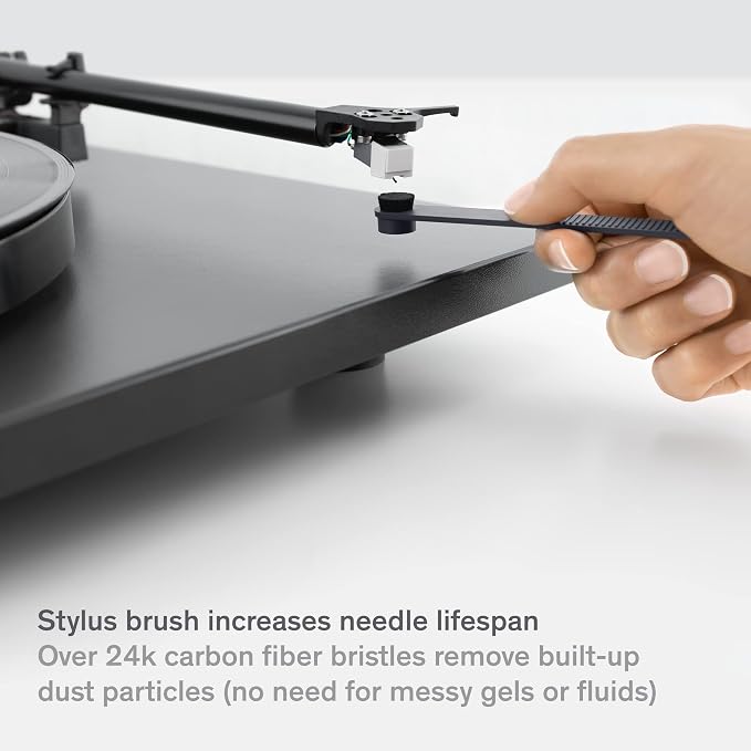 Boundless Audio Vinyl Record Cleaning Kit - 5-in-1 Vinyl Cleaner Kit Includes Record Brush, Stylus Cleaner, Cleaning Solution, Nylon Brush & Metal Case