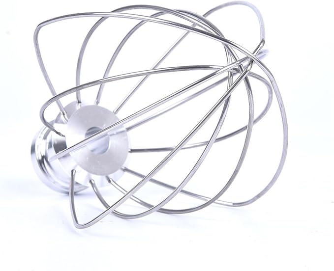 Stainless Steel Balloon Wire Whip, Compatible For KitchenAid, Mixer Attachment K45WW Whip For KSM90 KSM150 Cake Balloon Whisk Egg Cream
