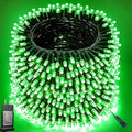 Pooqla 500 LED Green Halloween Lights Outdoor String Lights, 164 ft