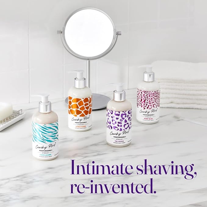 IntiMD Coochy Plus Intimate Shaving Cream Moisturizing Plus The Origin For Pubic, Bikini Line, Armpit - Rash-Free With Patent-Pending Formula - Prevents Razor Burns & Bumps, In-Grown Hair (Pack of 3)
