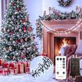 1000 LED 49FT Cluster Lights, Plug in White Christmas Lights