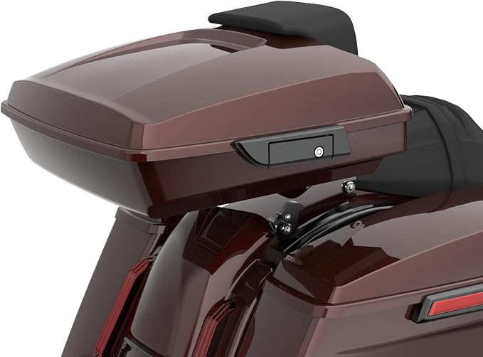 Advanblack Road Glide Tour Trunk Pack Twisted Cherry Razor Tour Trunk Pack Backrest Pad for '97-'25 Harley Touring Road King Street Glide Electra Glide CVO models