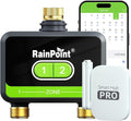 RainPoint WiFi Water Timer for Garden Hose with Brass Inlet & Outlet, 2-Zone Smart Hose Timer, WiFi Irrigation Controller via APP/Voice Control, Automatic Sprinkler Watering System for Lawns and Yard
