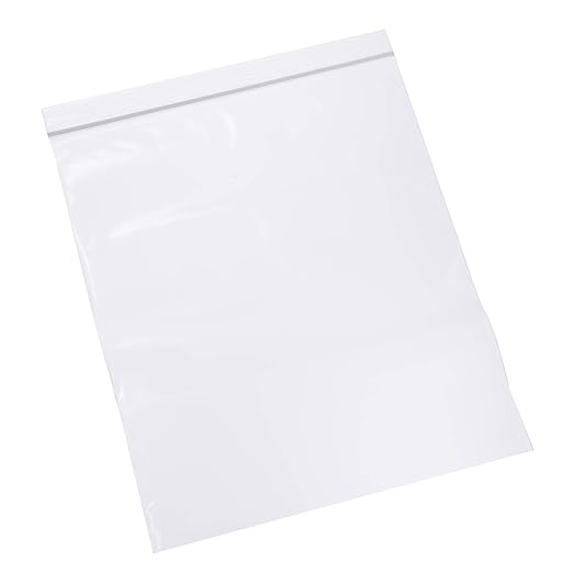 LK Packaging 10" x 12" 4 mil Single Track Zipper Bags, Pack of 1000
