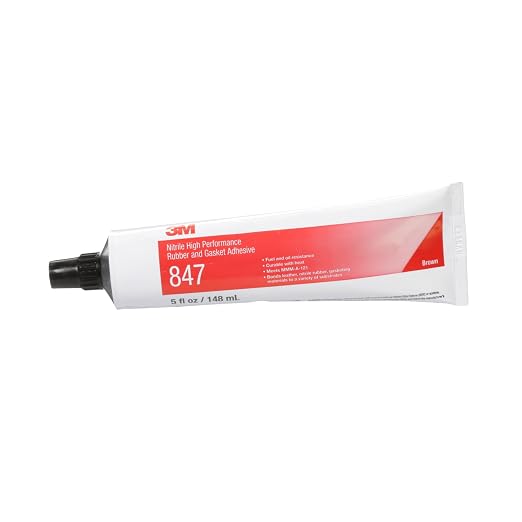 3M Nitrile High Performance Rubber and Gasket Adhesive 847, Brown, 5 Oz Tube, 1 Each