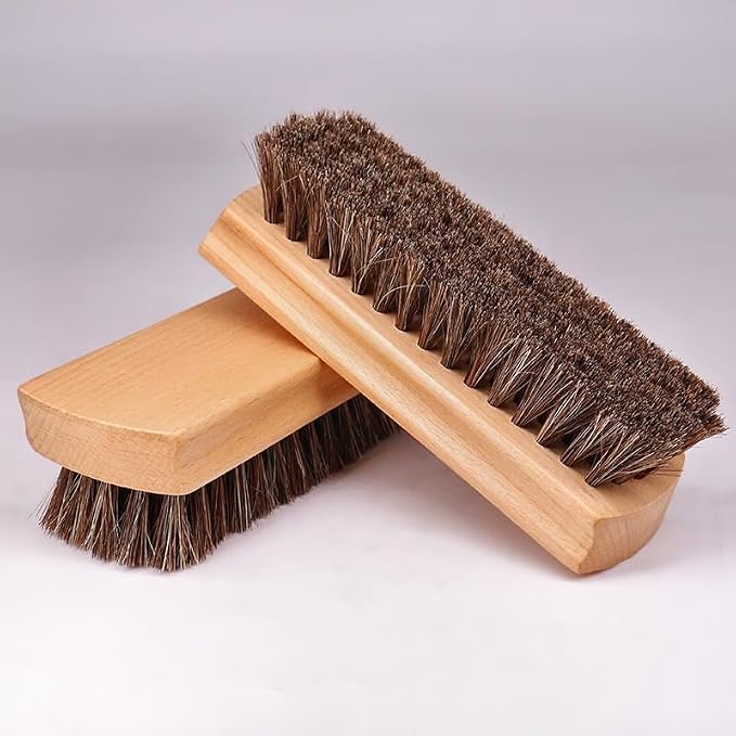 Horsehair Brush Shoe Polishing Polish Clean Soft Hair