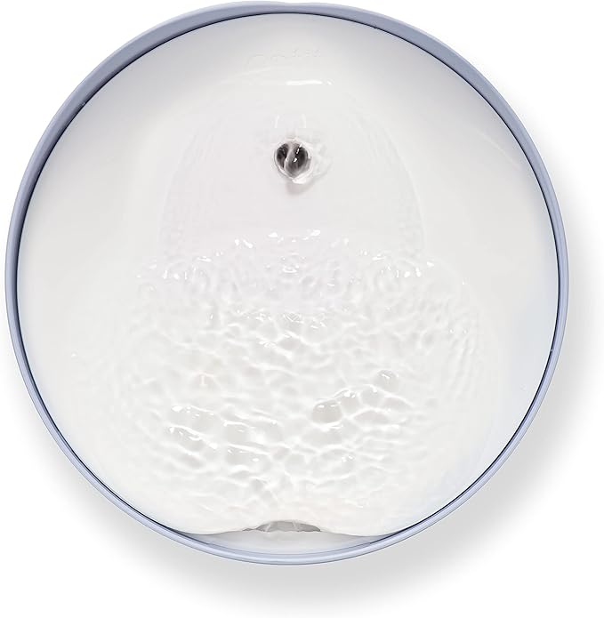 Catit PIXI Cat Drinking Fountain, Blue | Cat Water Fountain with Triple Filter and Ergonomic Drinking Options