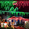 JMEXSUSS Color Changing Icicle Lights for Outside, 11 Modes 400 LED