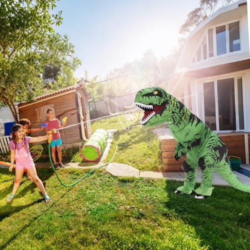 Servllcell Inflatable Dinosaur Costume for Kids/Teens,Halloween Costumes T Rex Blow Up Costumes for Boys Girls,Cosplay