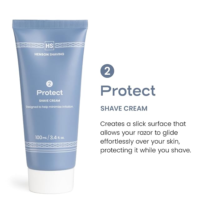 Henson Shaving Skin Care Combo – 3-Step Shaving Kit for Men with Cleanser, Shaving Cream & Post-Shave Balm – Gentle Grooming Kit for Smooth, Irritation-Free Shaves – 3.4 oz Each