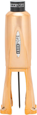 Cork Pops Legacy Wine Opener Built-in 4-Blade Foil Cutter Safe Cork Removal, Effortless Push Button Use, Needle Guard for Safety, Low-Pressure Cartridge Opens Up To 60 (Copper, With 1 Cartridge)