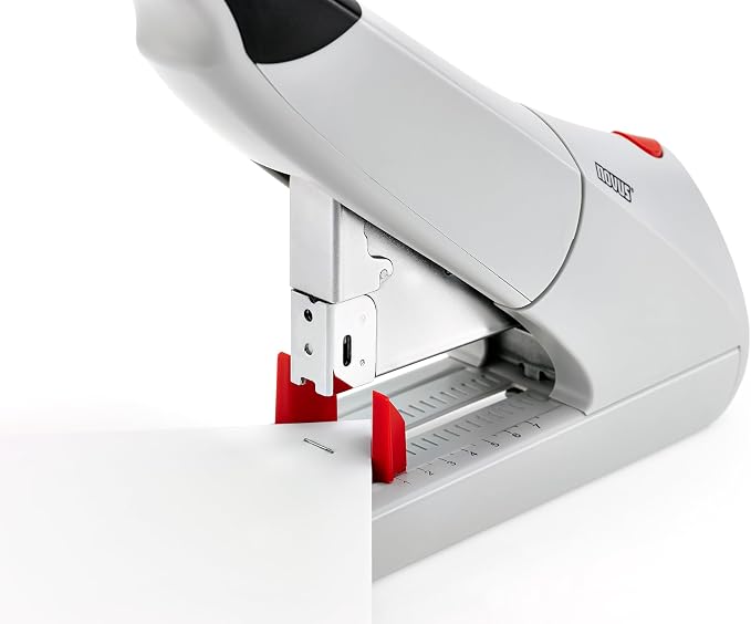 Novus B56 Heavy Duty Stapler, 200 Sheet Capacity, Anti-Jam, 3" Stapling Depth w/ Adjustable Guide, Staple Bypass, German Engineered (023-0059)