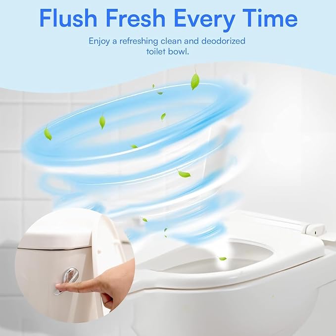 Happy Toilet Cleaner Original Toilet Bowl Tablet Holder Automatic Toilet Bowl Cleaner - Easy to Install Toilet Tablet Holder, Auto Toilet Cleaning System in Tank Caddy, Septic Safe Flush, Made in USA