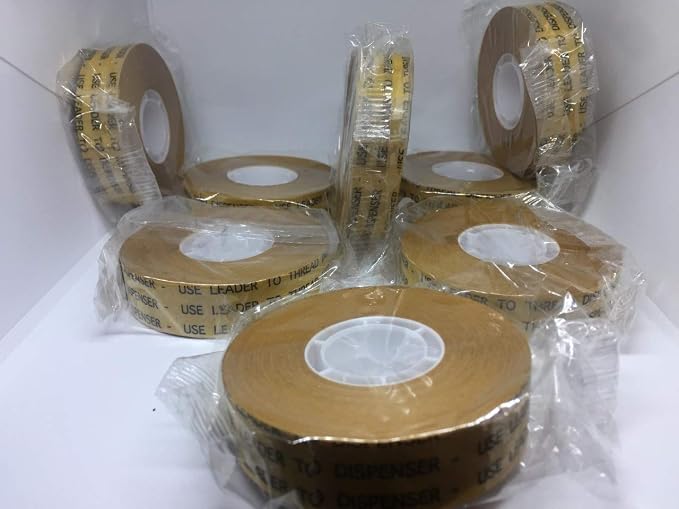 ATG Transfer Gun Double Side Refill Tapes, Reverse Wound Adhesive Transfer Tape Acid Free Gold Paper Liner ATG-7502, 3/4" X 36YD Pack of 48