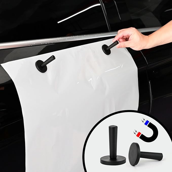 NEWISHTOOL Vinyl Wrap Tool Kit Window Tint Tools, Car Wrapping Kit with Heat Gun for Vinyl Wrap, Knife Less Tape, Magnet Holder, Vinyl Tucking Tool, Felt Squeegee, Vinyl Cutter, Wrap Knife and Gloves