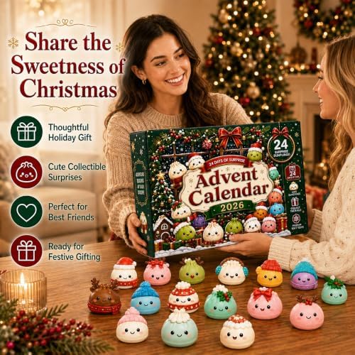 Christmas Halloween Squishies Advent Calendar 2026 Countdown for Adults